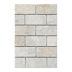 2x4 Cappuccino Marble Tile Tumbled Mosaic - Home Accessories & Decor