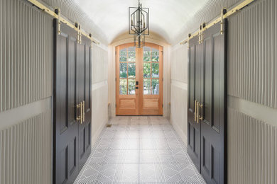 Transitional home design photo in Boston