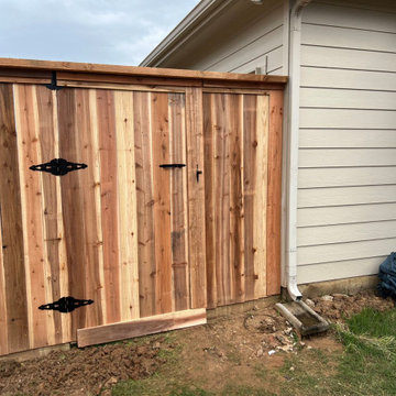 Side by Side Cedar Fencing