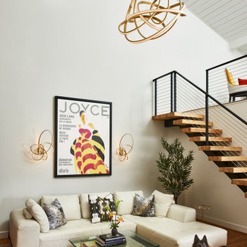 Family Room with Lofted Office - After