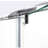 DreamLine Flex 30 1/2"Dx28-32"W Semi-Frameless Pivot Shower Enclosure in Chrome