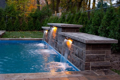 This is an example of a modern pool in Toronto.