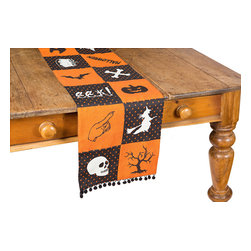 Xia Home Fashions - Halloween Patchwork Table Runner - Table Runners