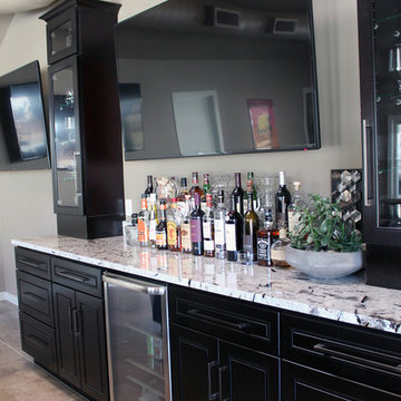 4 car garage partially converted into pool house