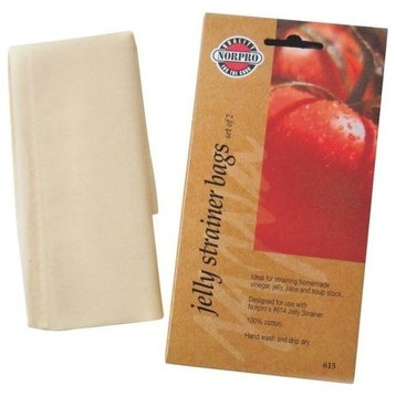 Norpro Jelly Strainer Bags, Cotton, 7"x9"
