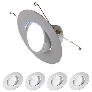 5/6" Premium LED Adjustable Recessed Downlights, Dimmable, Day Light 5000k, 4 Pa