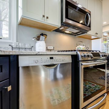 Transitional Two-finish Kitchen Design Alexandria, VA