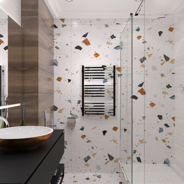 Ванная комната общая Дизайн-проект "Монблан"