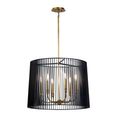 Kichler Linara 6 Light Chandelier in Black