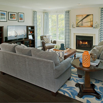 Functional and stylish kitchen, living and dining rooms