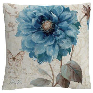 Lisa Audit 'A Blue Note II' Decorative Throw Pillow