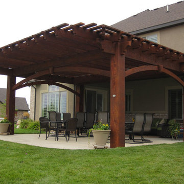 Massive Oversized Pergola For Outdoor Family Entertaining