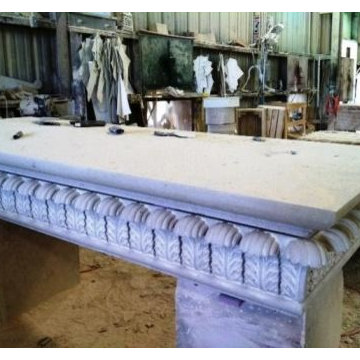 Custom Cut Lueders Limestone Carvings - Mezger