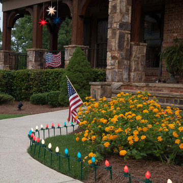 Patriotic Fourth Of July Walkway Lights