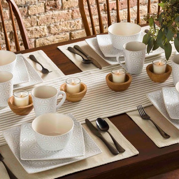 Calla Contemporary White Dinnerware
