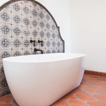 Solana Beach Spanish Modern Master Bath