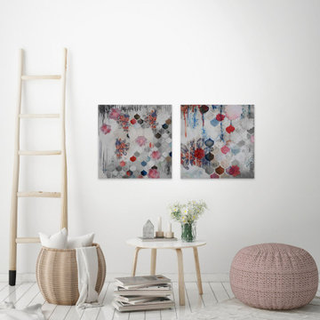 Fishscale Blossoms III Diptych