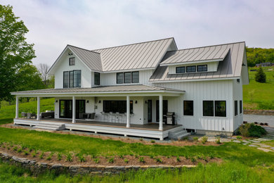 Farmhouse exterior home idea