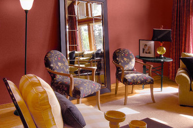 Inspiration for a modern living room remodel in Other
