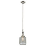 Innovations Lighting - 1-Light Dimmable LED Stanton Mini Pendant, Brushed Satin Nickel, Clear Wire Mesh - 1-Light Dimmable LED Stanton Mini Pendant, Brushed Satin Nickel, Clear Wire Mesh