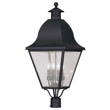 Livex Lighting 2548-04 Amwell - 4 Light Outdoor Post Top Lantern in Amwell Style