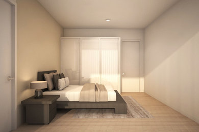 Example of a bedroom design in Other