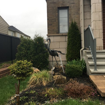 Small Rock Garden with Feather-Reed Grass