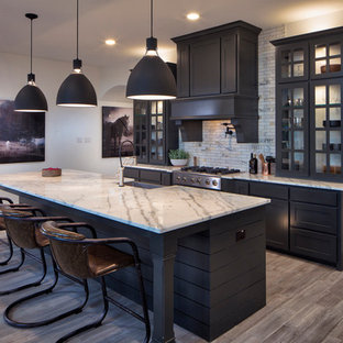 Example of a trendy home design design in Dallas