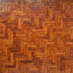 Tempered Leather Tile Corona in Herringbone - Wall And Floor Tile