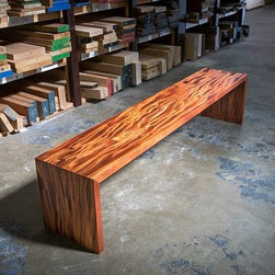 Mahogany Waterfall Bench - Products