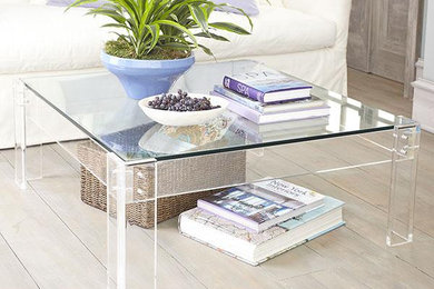Modern Clear Lucite & Acrylic Coffee Tables