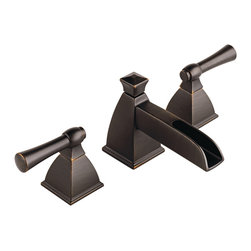 Widespread Lavatory - Channel Spout with Lever Handles - Bathroom Sink Faucets