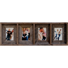 Collage Picture Frames from Rustic Distressed Wood: Holds Four 4x6