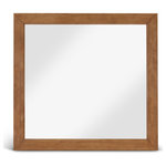 Meridian Furniture - Fairfax Bedroom Set CH/D/M/NS, Walnut, Mirror - Add a touch of elegance to your home decor with the stunning Fairfax mirror. Made from solid wood, this mirror features a rich walnut finish that exudes sophistication. You can easily pair it with other items from the Fairfax collection for a seamless look. Not only can you mount this mirror on the wall, but it can also be connected to the dresser, providing you with versatility and flexibility in your decor options. With its timeless design and beautiful craftsmanship, the Fairfax mirror is a must-have for any style-savvy homeowner.