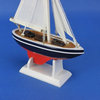Wooden American Sailer Model Sailboat Decoration, 9"