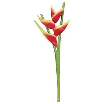 Silk Plants Direct Heliconia Spray - Red - Pack of 6