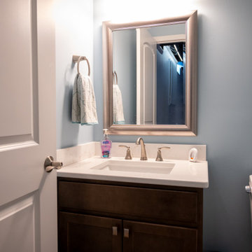 Finished Basement with Wet Bar and Half Bath in Commerce Twp, MI