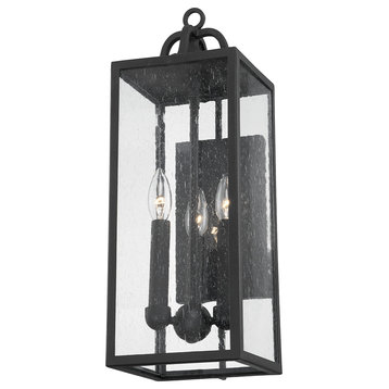 Troy Lighting B2062-FOR Caiden 3 Light Exterior Wall Sconce in Forged Iron