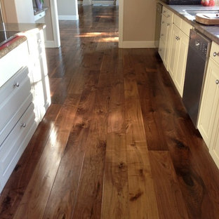 Custom Handscraped and Oiled Walnut Flooring