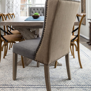 Dining Room becomes Kitchen Table Area