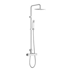 ZCOL 607 Chrome Shower Column with Hand Shower - Shower Doors