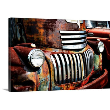 Rusty Old Truck I Wrapped Canvas Art Print, 30"x20"x1.5"