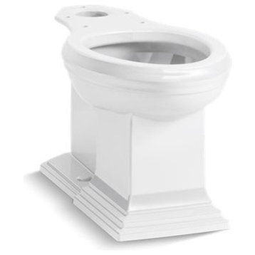 Kohler Memoirs Comfort Height Elongated Toilet Bowl w/ Concealed Trapway, White
