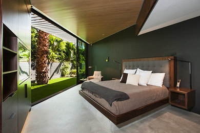 Trendy bedroom photo in Los Angeles