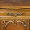 Consigned Sideboard Louis XV Rococo French Vintage 1950 Carved Oak 3-Door