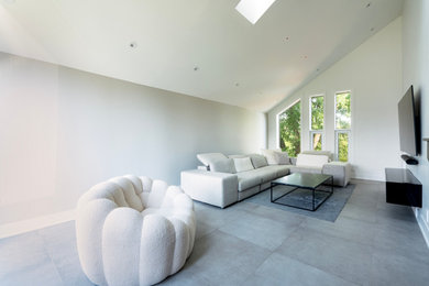 Example of a trendy home design design in Montreal
