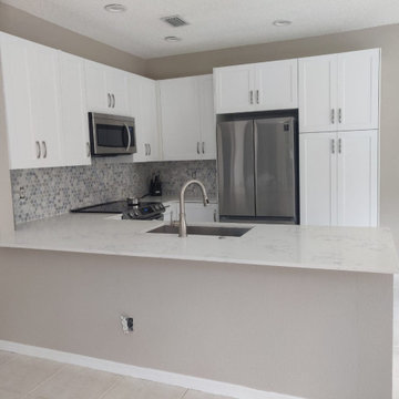 Contemporary Kitchen Remodel Done With Removing a Wall