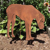 Great Dane Garden Art, Rust, Garden Stake