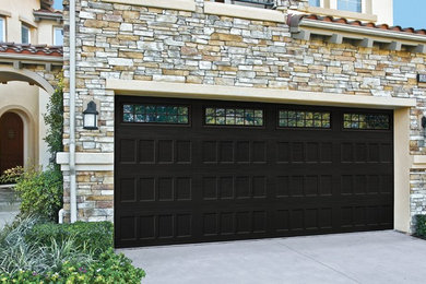 recessed panel steel garage door
