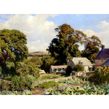 George Spencer Watson The Cottage Garden, 21"x28" Wall Decal